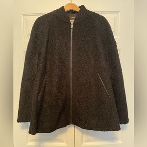 Black fashion cape jacket